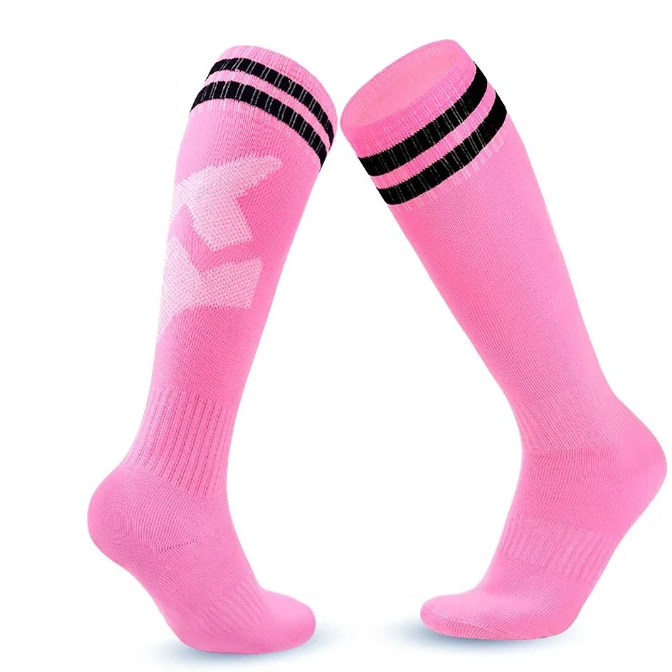 Loogdeel Knee High Soccer Socks Unisex Breathable Sports Socks