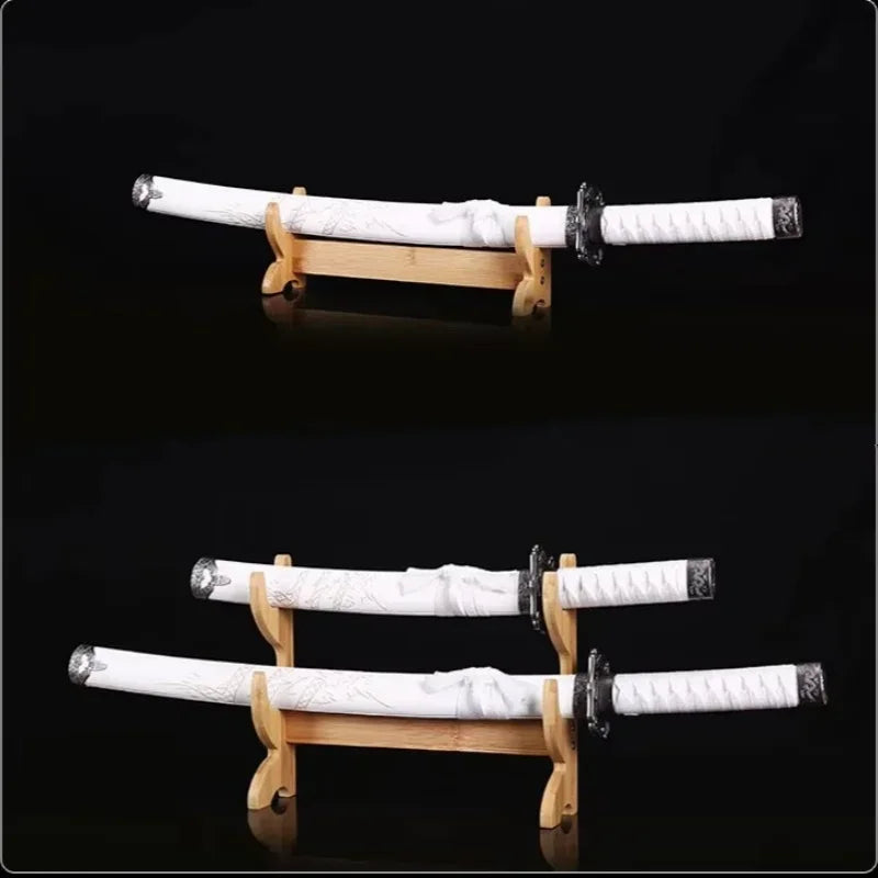 3-Layers Stand Katana Support Holder Storage Shelf Wooden Sword Rack Display Real Japanese Katana Samurai Sabre House Decoration