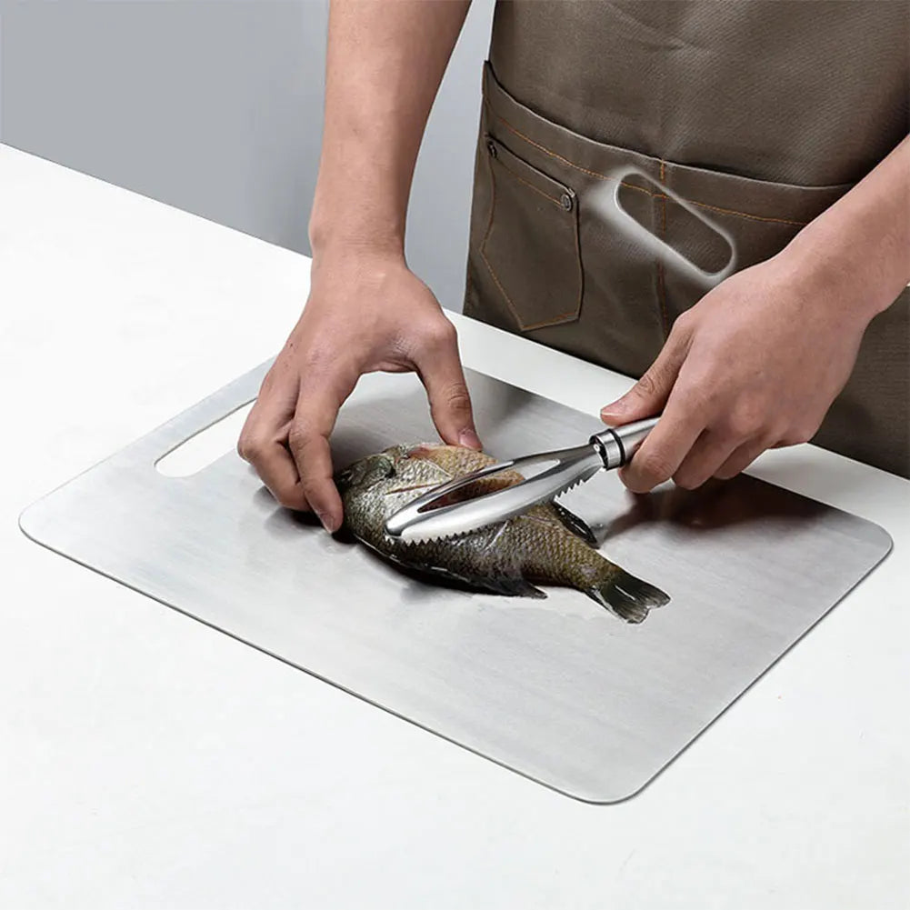 Stainless Steel Double Sided Cutting Board Thickened For Kitchen