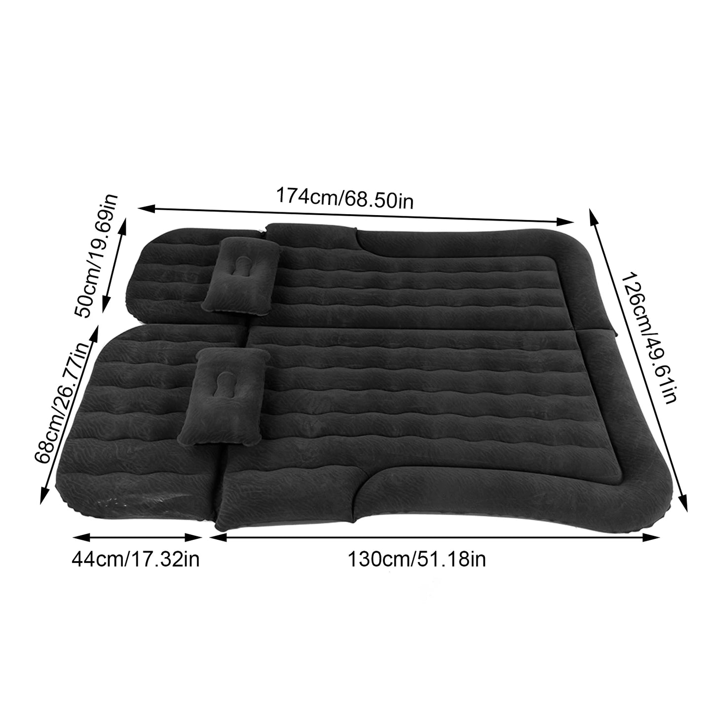 YOSOOHign Car Travel Bed 2 In 1 Inflatable Mattress For Car