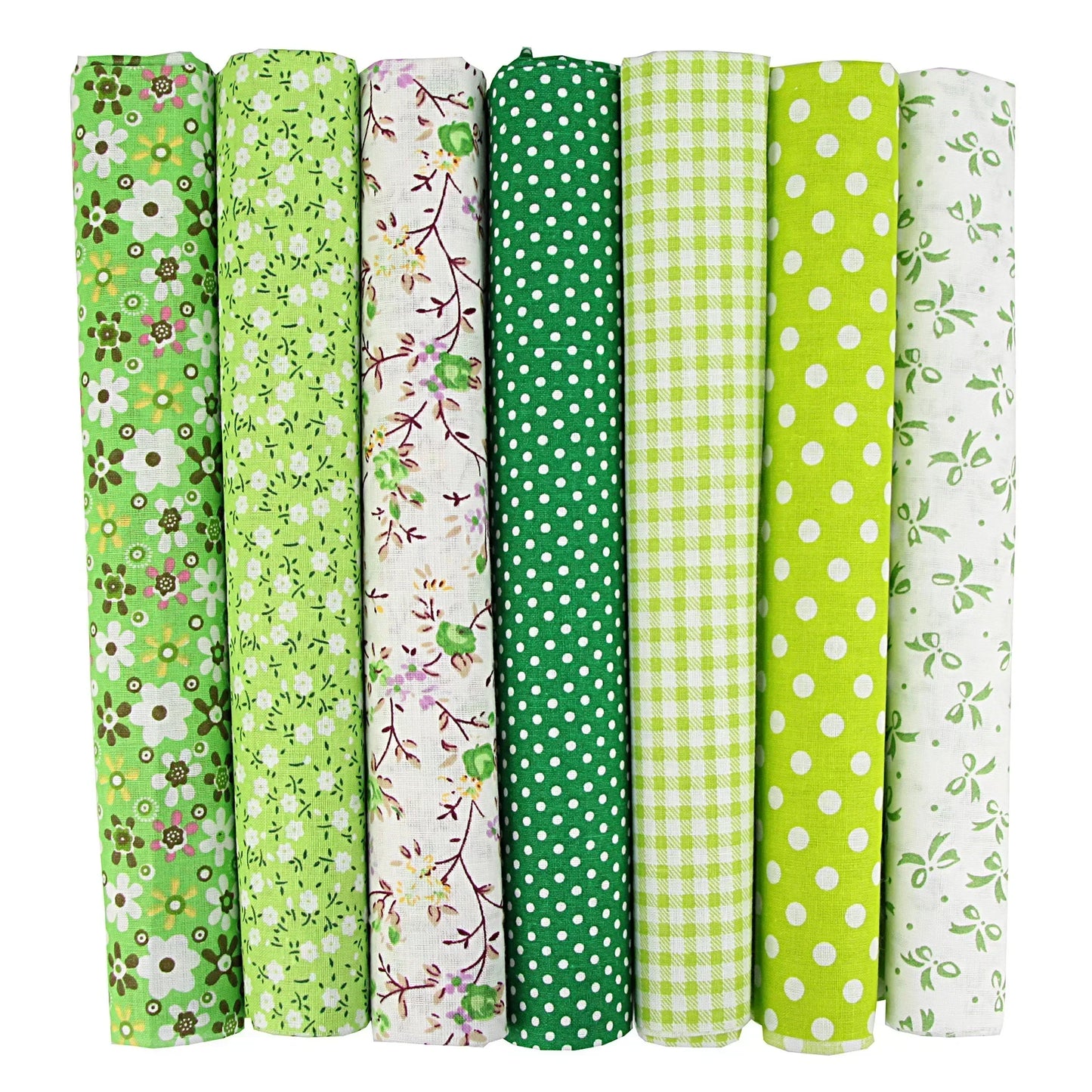 7Pcs 25x25cm Printed Cotton Fabric for Sewing Quilting Fabrics for Patchwork Needlework DIY Handmade Accessories