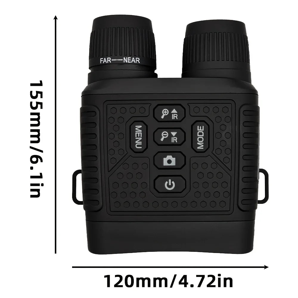 2.5K Digital Night Vision Binoculars 3" Large Screen 6X Digital Zoom Infrared Night Vision Goggles 800M Full Dark View Support Photo Video Recording Rechargeable Telescope for Hunting Camping Wildlife Observation Security Sur