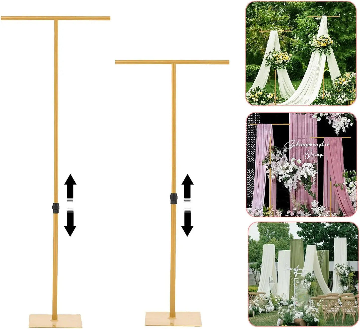 NONECN Wedding Backdrop Stand for Parties and Photoshoots