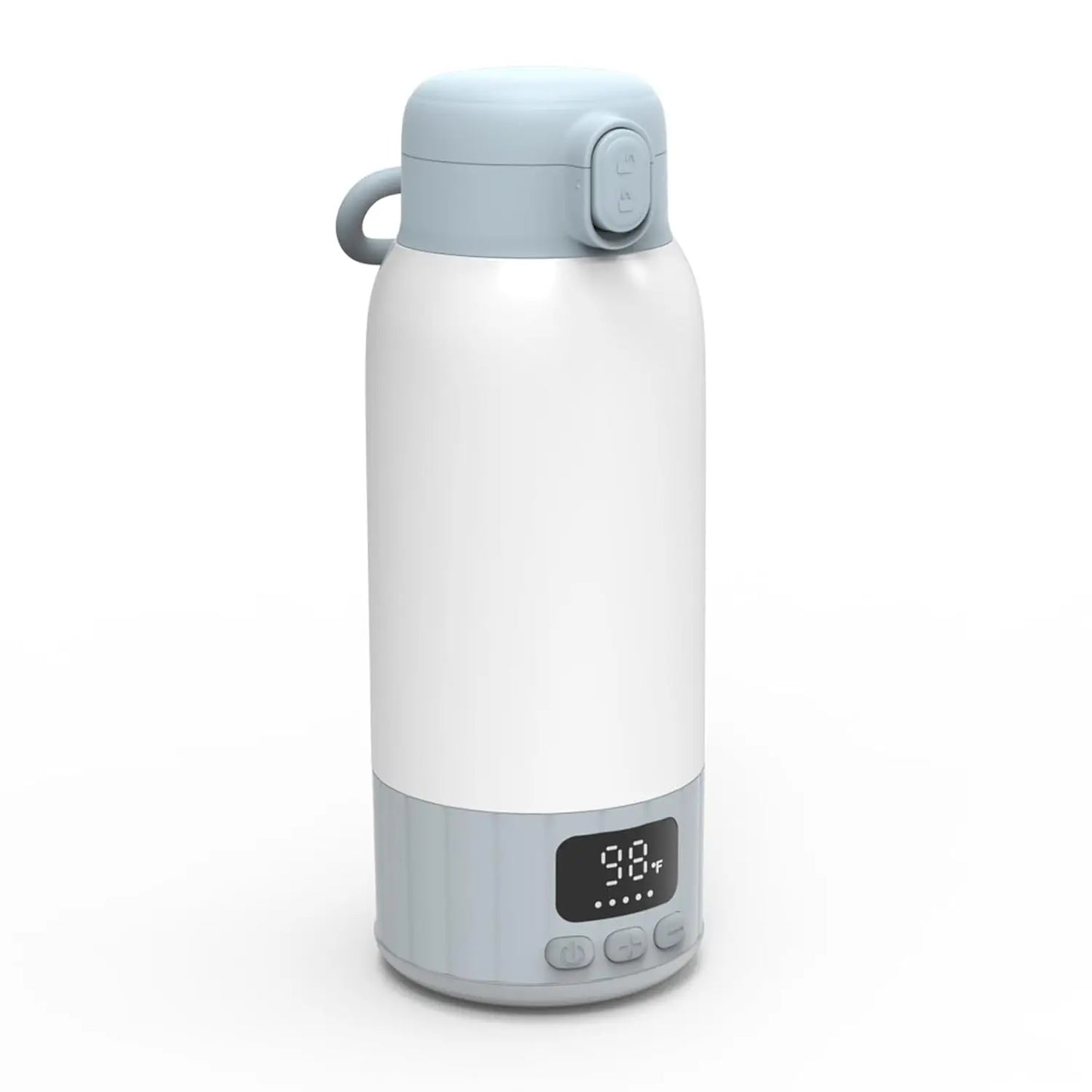 Portable Electric Heating Thermos Cup Led Temperature Display Milk Warmer