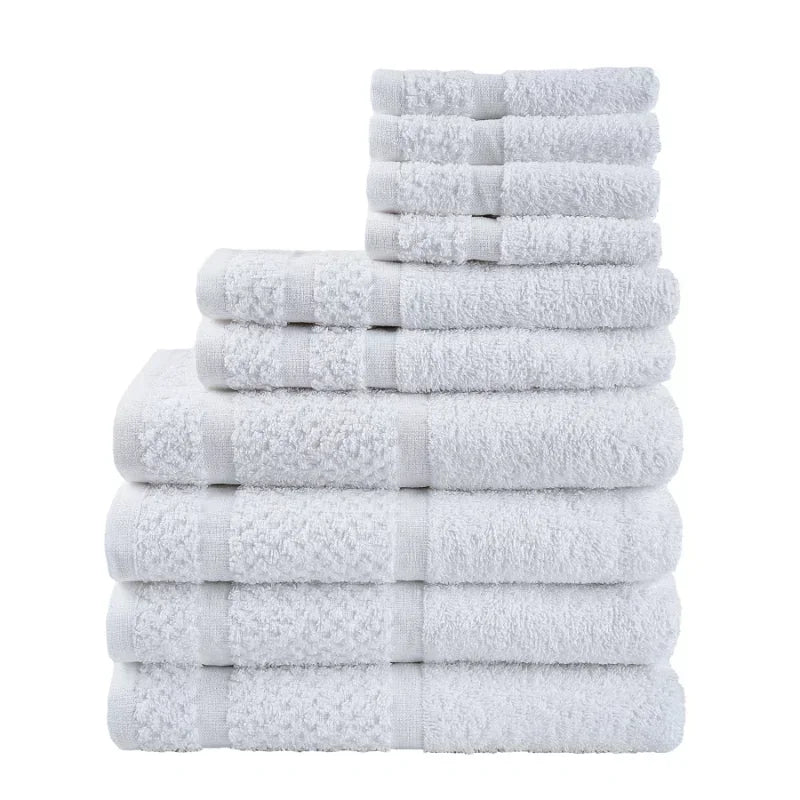 Guangdong 10 Piece Towel Set Ultra Soft Durable Cotton