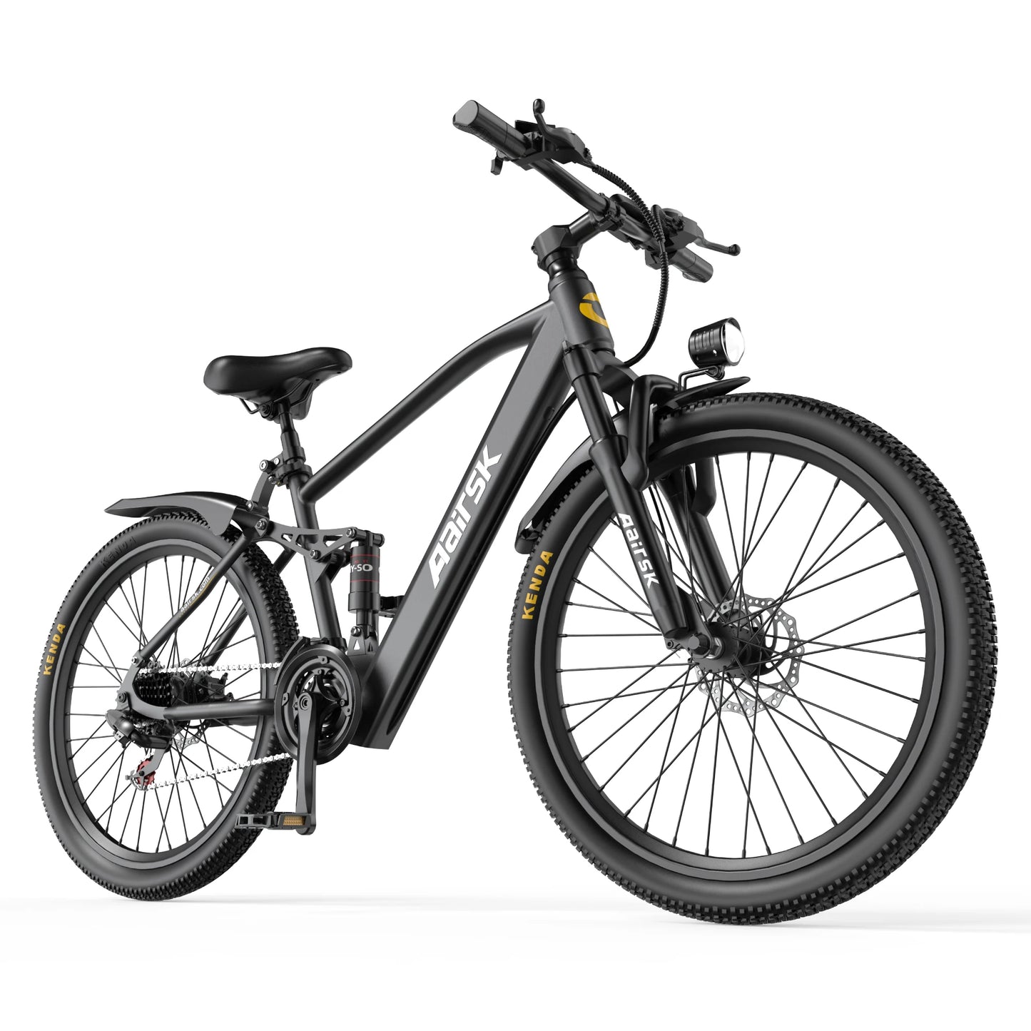 EOEOTWO Electric Fat Tire Mountain Bike 1500W 34MPH 48V Battery