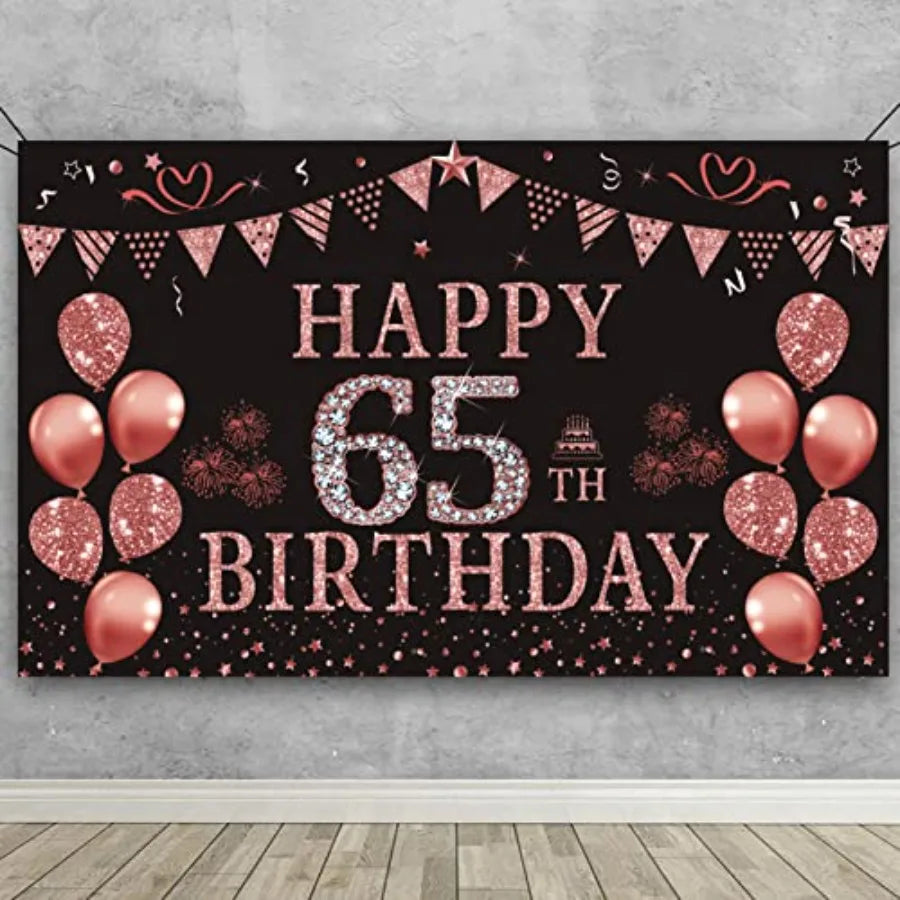 Decorative Non Woven Birthday Backdrop Party Banner