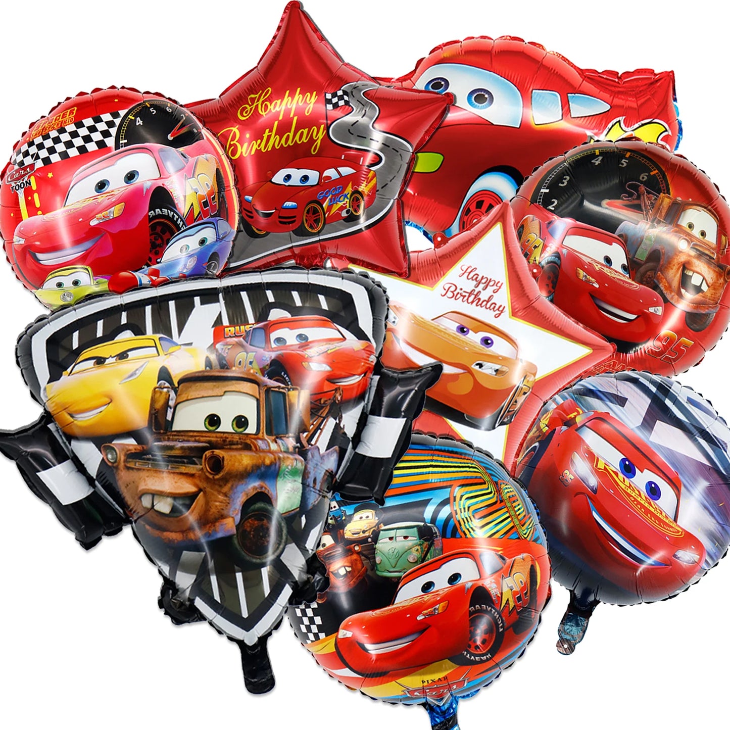 Disney Cartoon Car Foil Balloons For Birthday Party Decorations