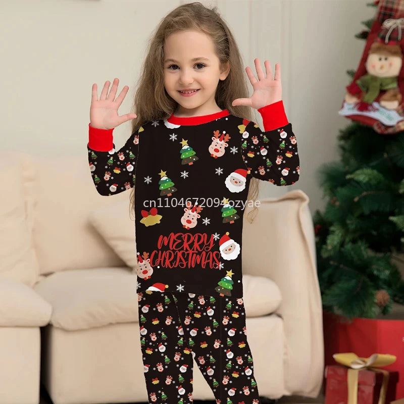 Family Matching Christmas Pajamas Set For Father Mother Son Daughter Baby Girl Kids Rompers