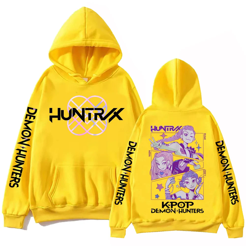 Autumn Anime Demon Hunters Hoodie Harajuku Sweatshirt