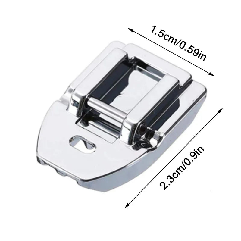 Silver Grey Invisible Zipper Foot - Easy Attachment, High Precision, Compatible with Singer, Brother, Janome, Babylock