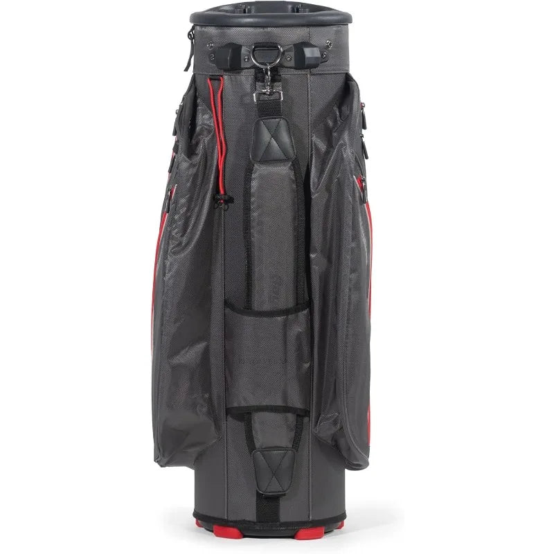 Revolver XP Cart ZP Golf Bag With 361 Degree Rotating Top Putter Tube Clip Lok And Grip Lok 9 Zip Pockets