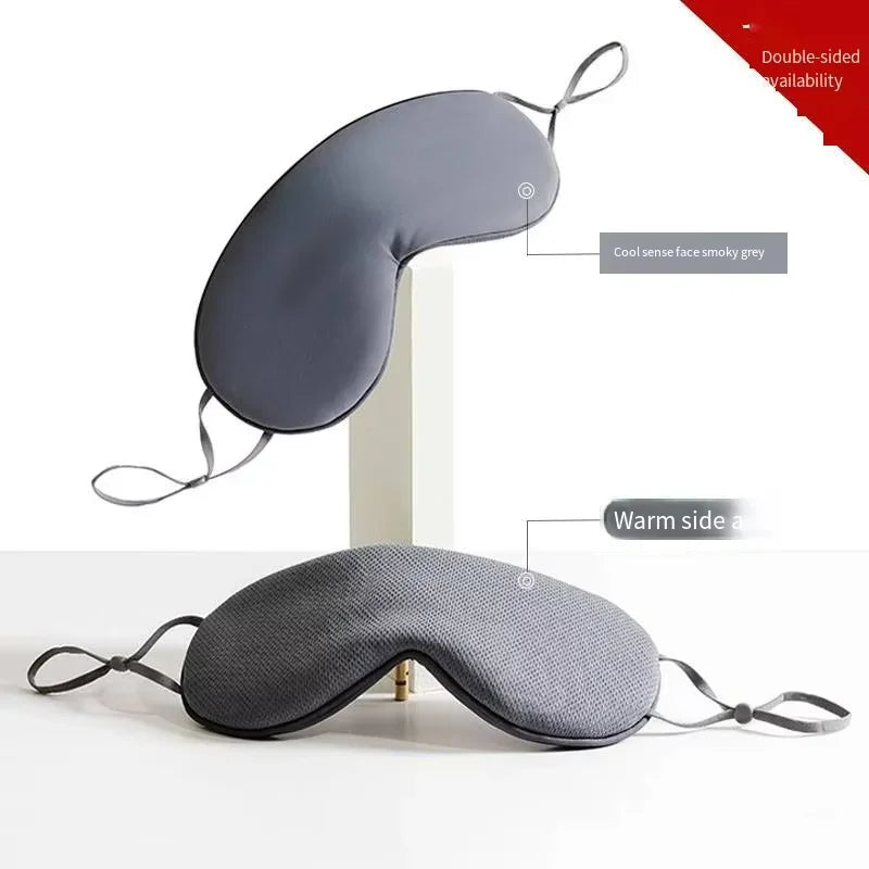 Korean Style Ice Silk Sleeping Eye Mask Adjustable Light Blocking Breathable