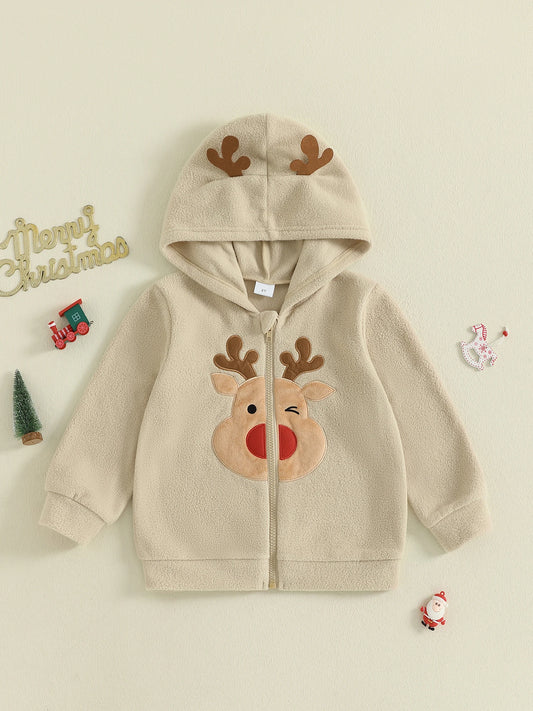 Cute Infant Winter Coat Unisex Snowman Design With Cozy Fleece Lining 0 To 1Y Warm Outerwear For Boys And Girls