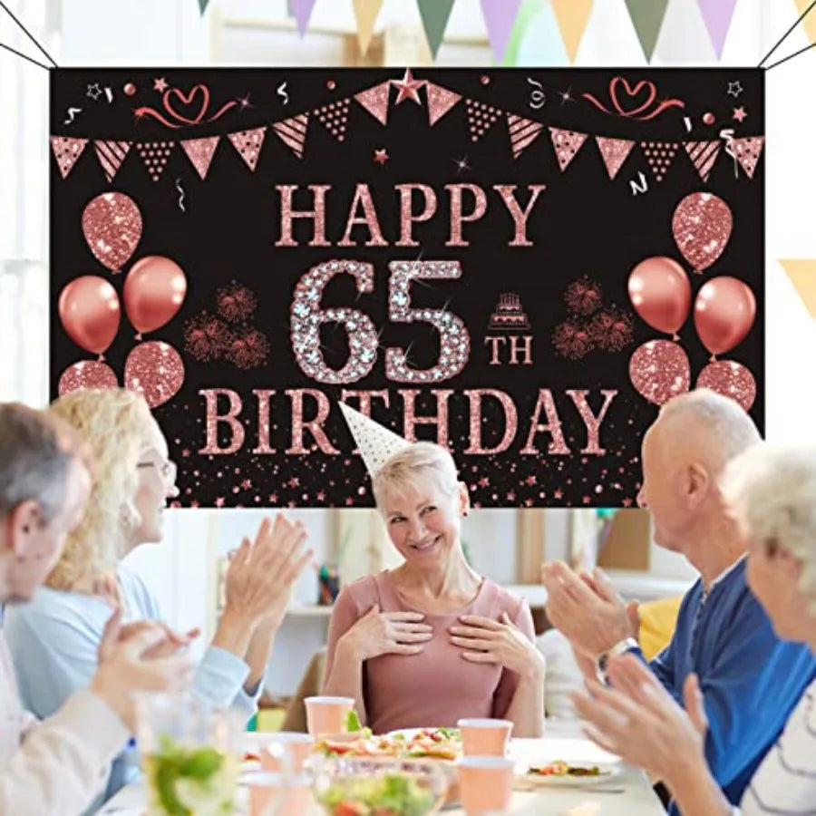 Decorative Non Woven Birthday Backdrop Party Banner