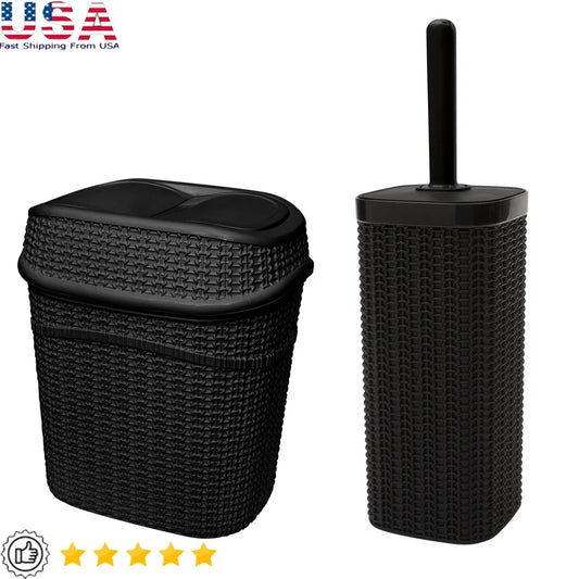 XMSJ Sailor Knot Toilet Brush Holder Set Rust Resistant