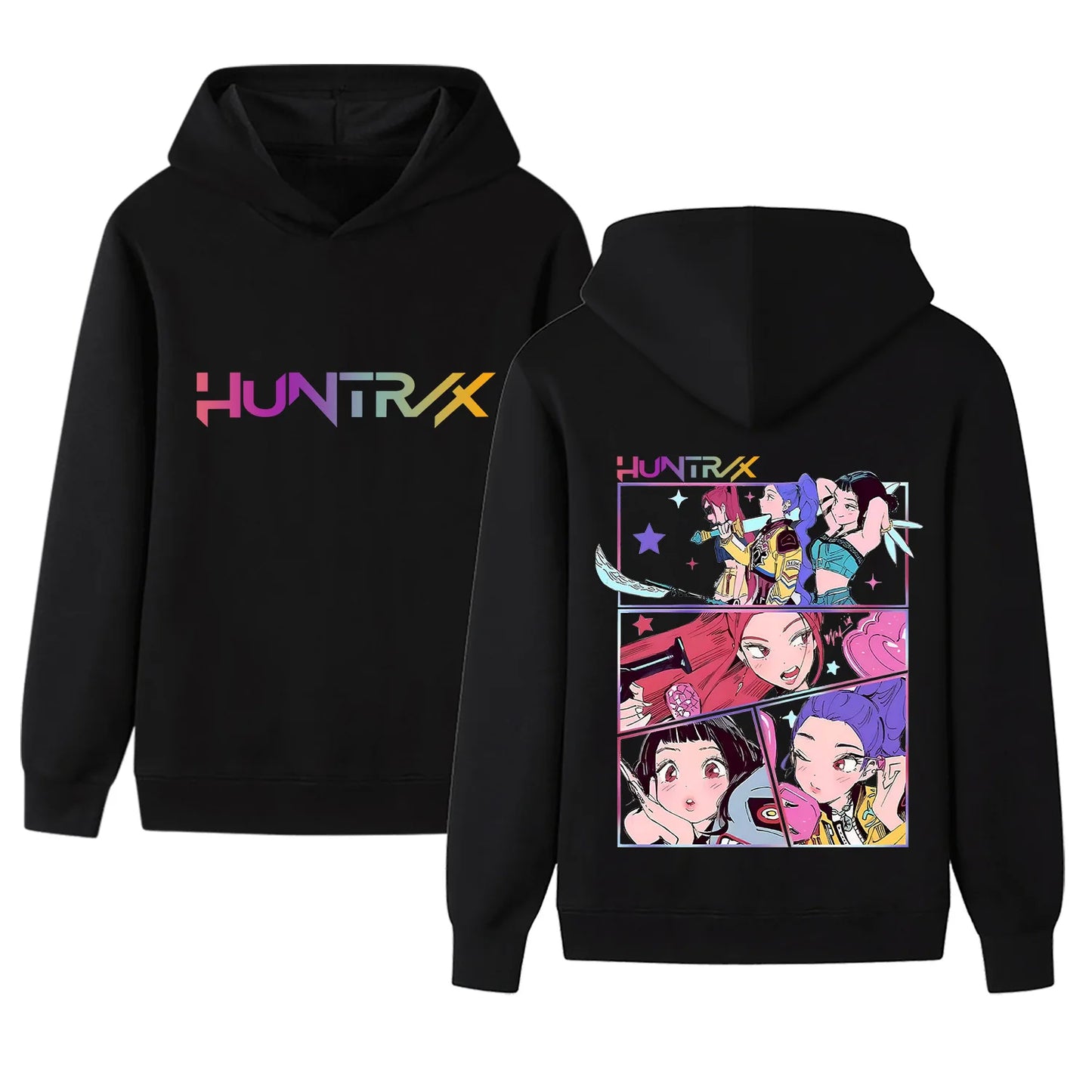 Minisocn Kpop Devil Hunter Hoodie For Kids Autumn Winter