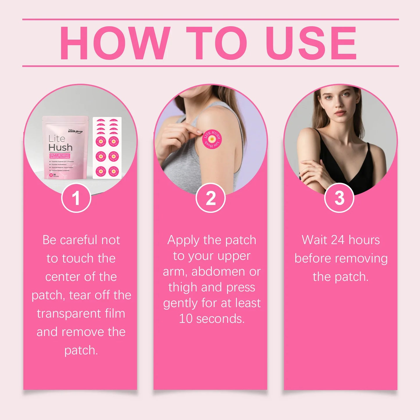 GLP-1 Nano Patch body care patch gently cares for the contours of the body skin, daily care patch