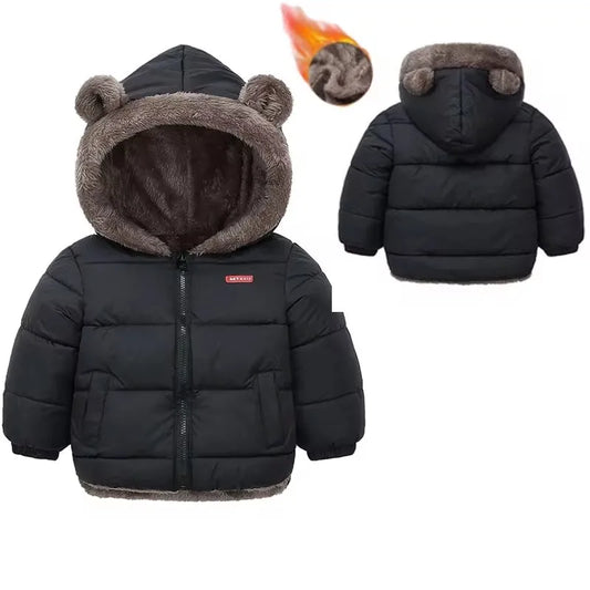 XJYIYUANLCCN Boys Hooded Padded Winter Jacket For Kids