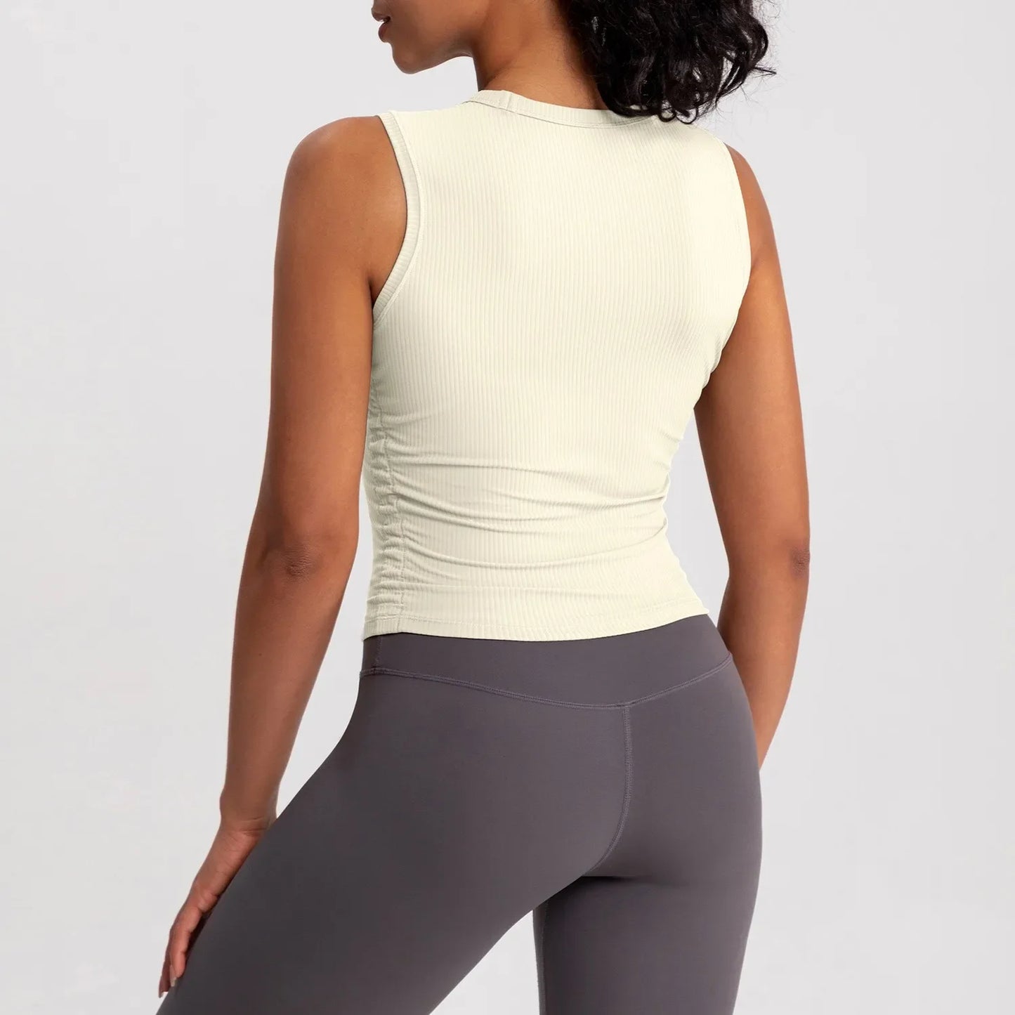 NONECN Womens Quick Dry Yoga Vest Tank Top Slim Fit Sports