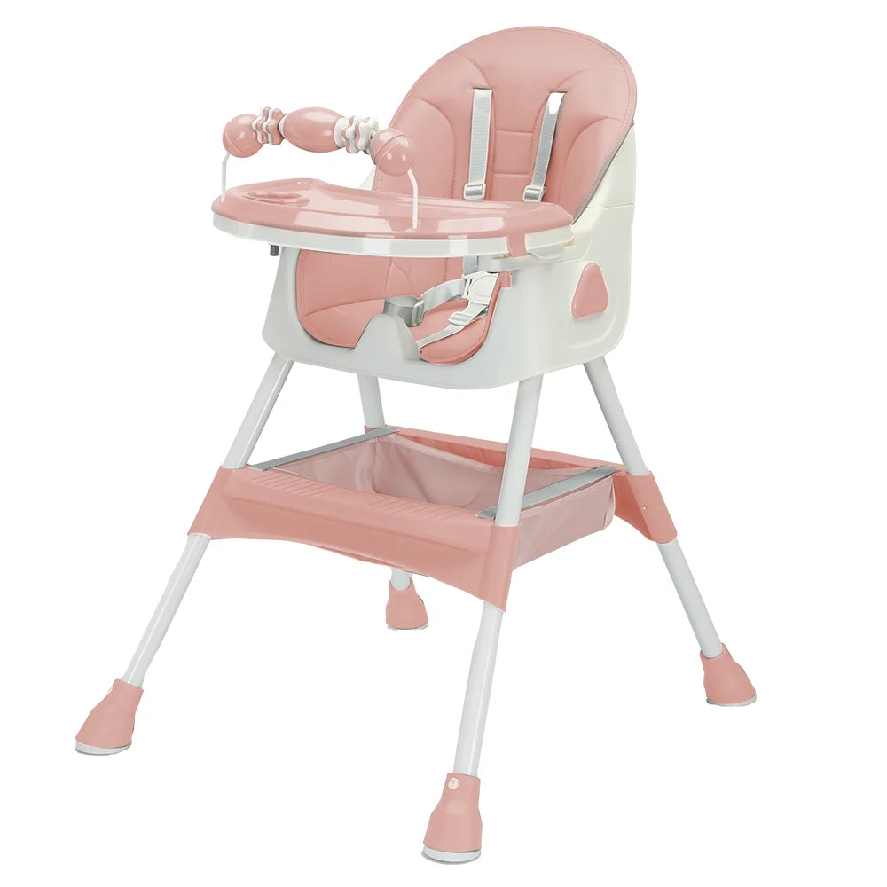 UBRAVOO Foldable Baby High Chair Antislip Pad Toy Rack