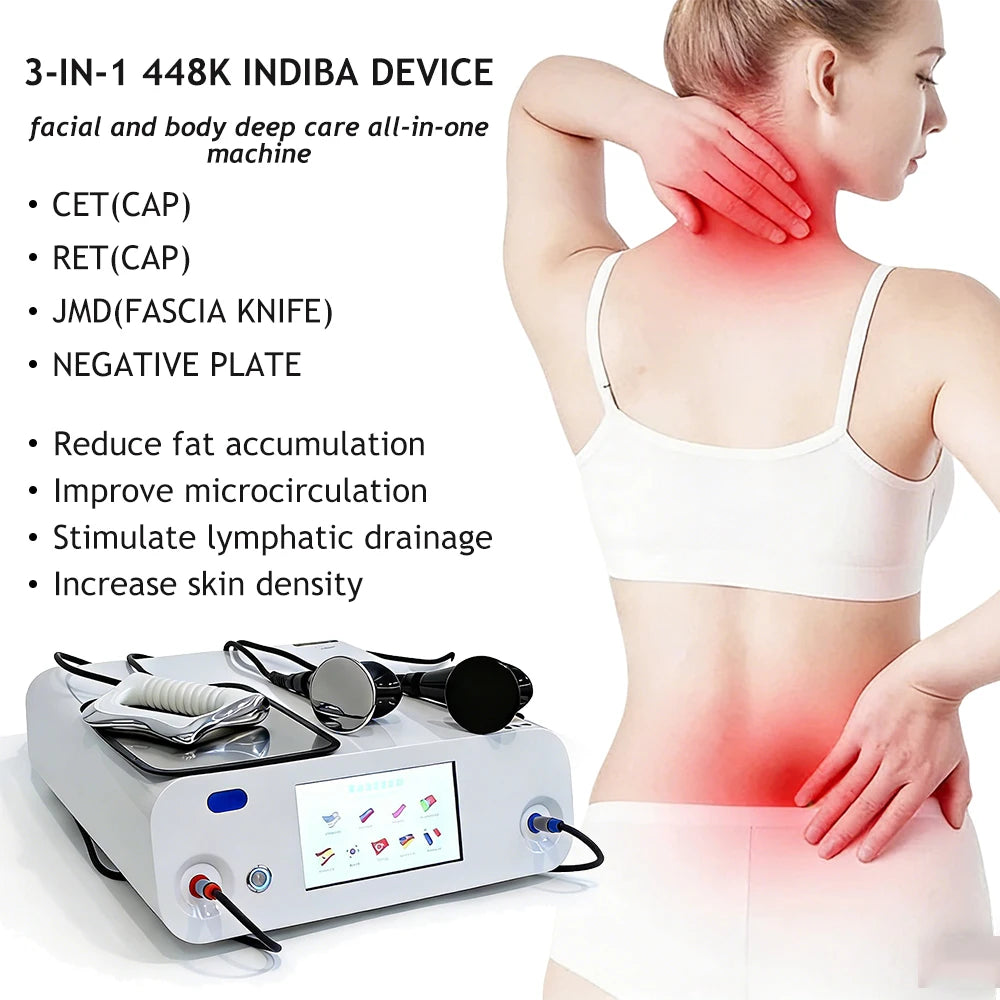 INDIBA 448Khz Thermal Therapy Technology Beauty Machine Body Care Face Lifting Relieve Pains Lose Weight SPA Device Skin Firming