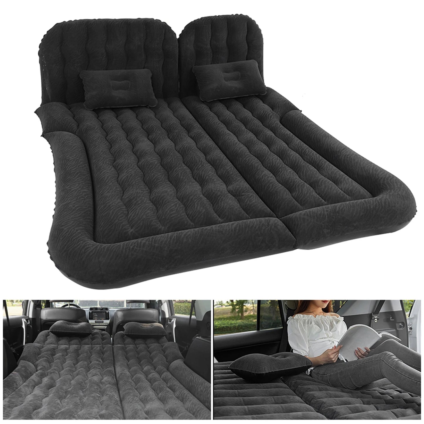 YOSOOHign Car Travel Bed 2 In 1 Inflatable Mattress For Car