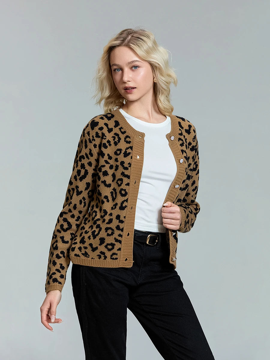 Women's Long Sleeve V Neck Button Down Cardigan Sweater With Pockets Cozy Fall Knit Jacket In Solid Color