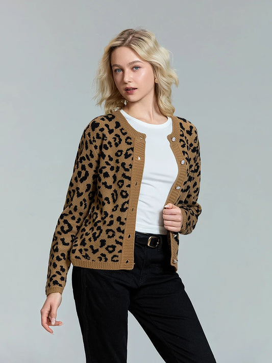 Women's Long Sleeve V Neck Button Down Cardigan Sweater With Pockets Cozy Fall Knit Jacket In Solid Color