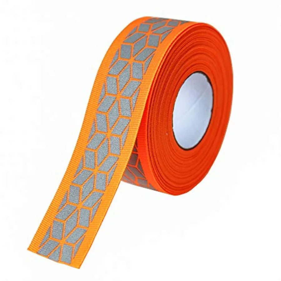 Silver Sew On Reflective Ribbon Tape for Chothing Safety Fabric Webbing Trim Strip 10yard