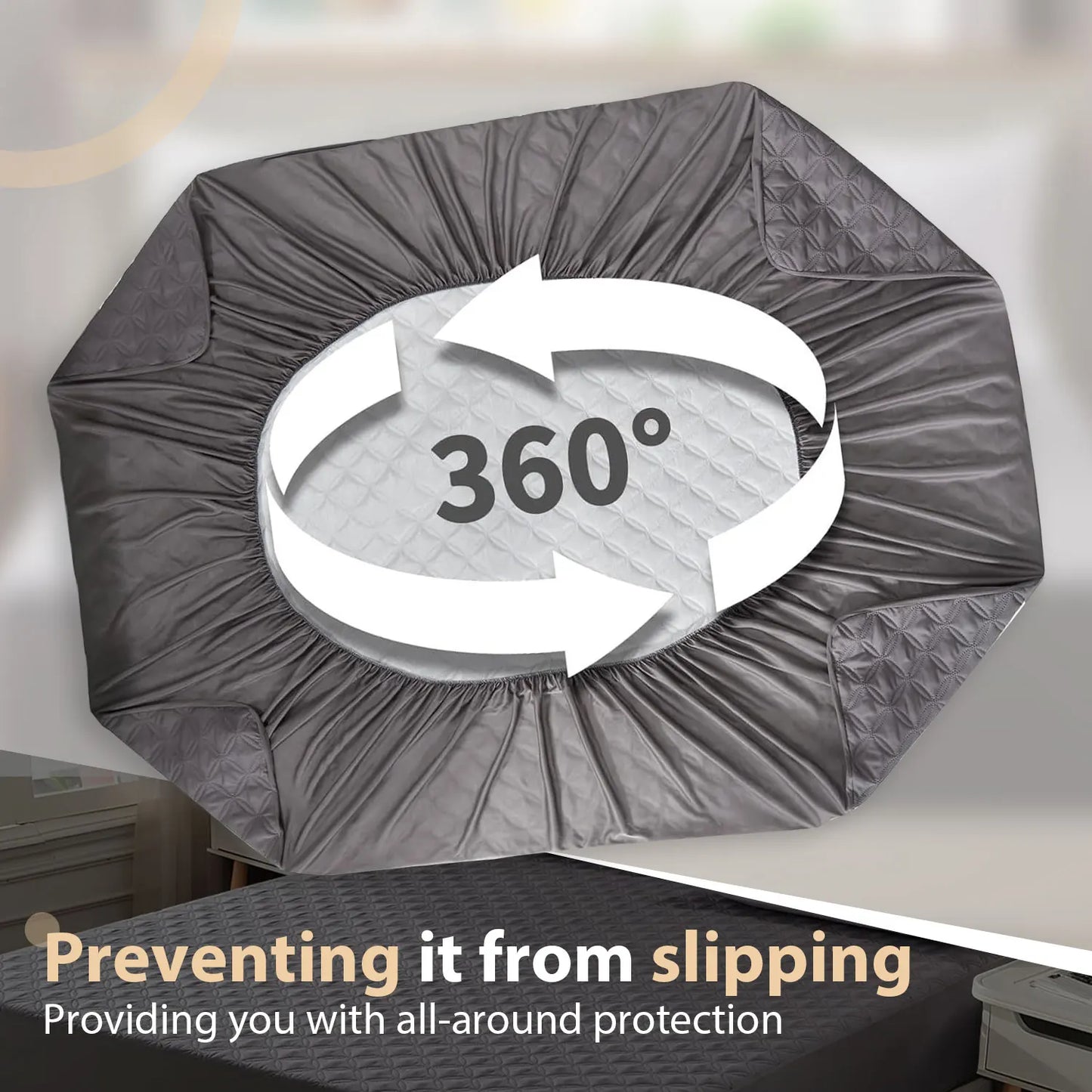 Tatting Waterproof Mattress Protector Noiseless Deep Pocket