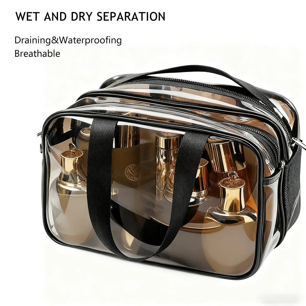 Travel Bag TSA Approved Waterproof Toiletry Cosmetic Organizer