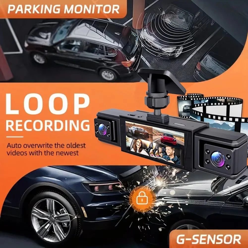 Kolvt 4 Channel 1080P Dash Cam Front And Rear 64GB
