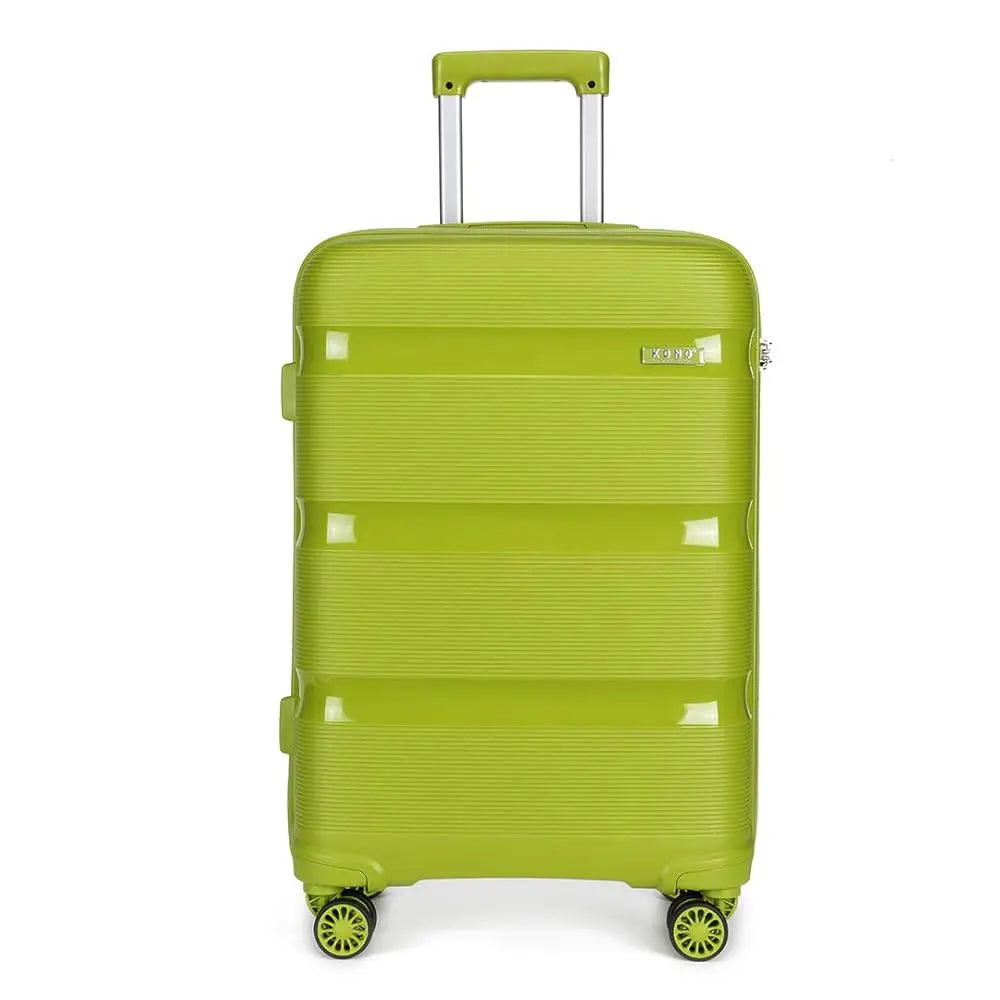 Kono 24 Inch Check In Suitcase 66L Spacious PP Hardshell TSA Approved For Secure Travel