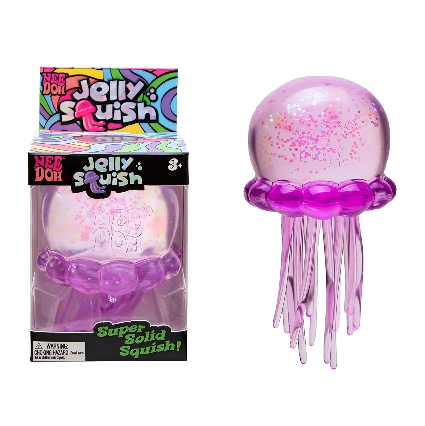 NeeDoh Jellyfish and Cube Squish Toy Stress Relief Fidget