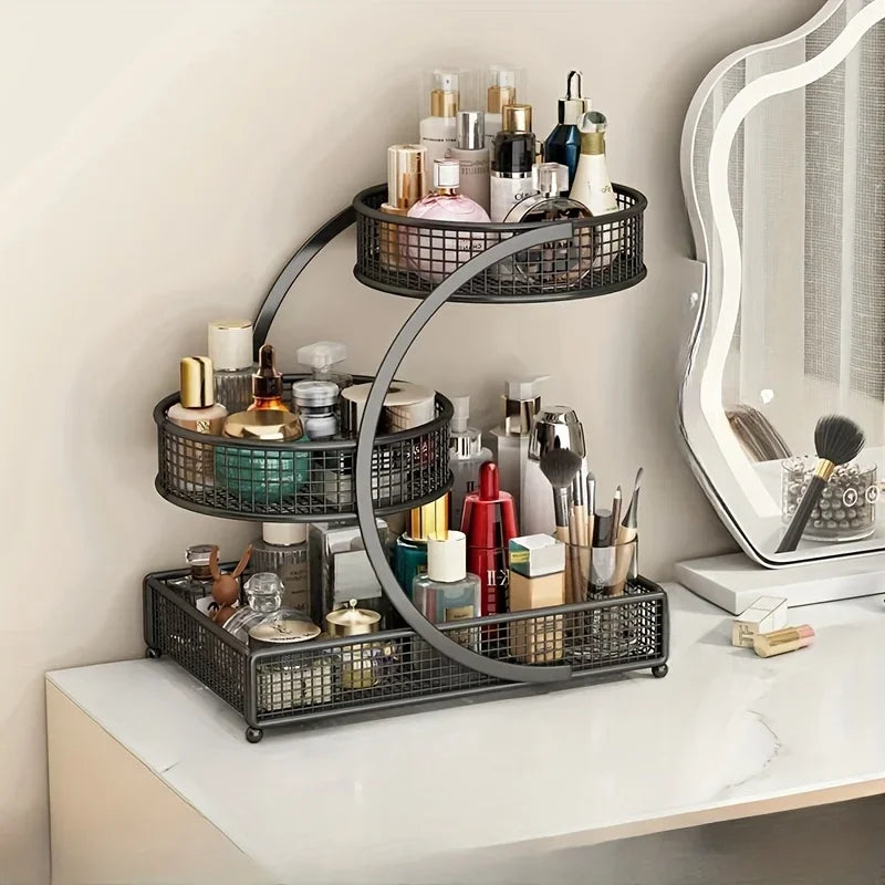 Hign Concerned Metal Makeup Storage Rack Cosmetic Organizer