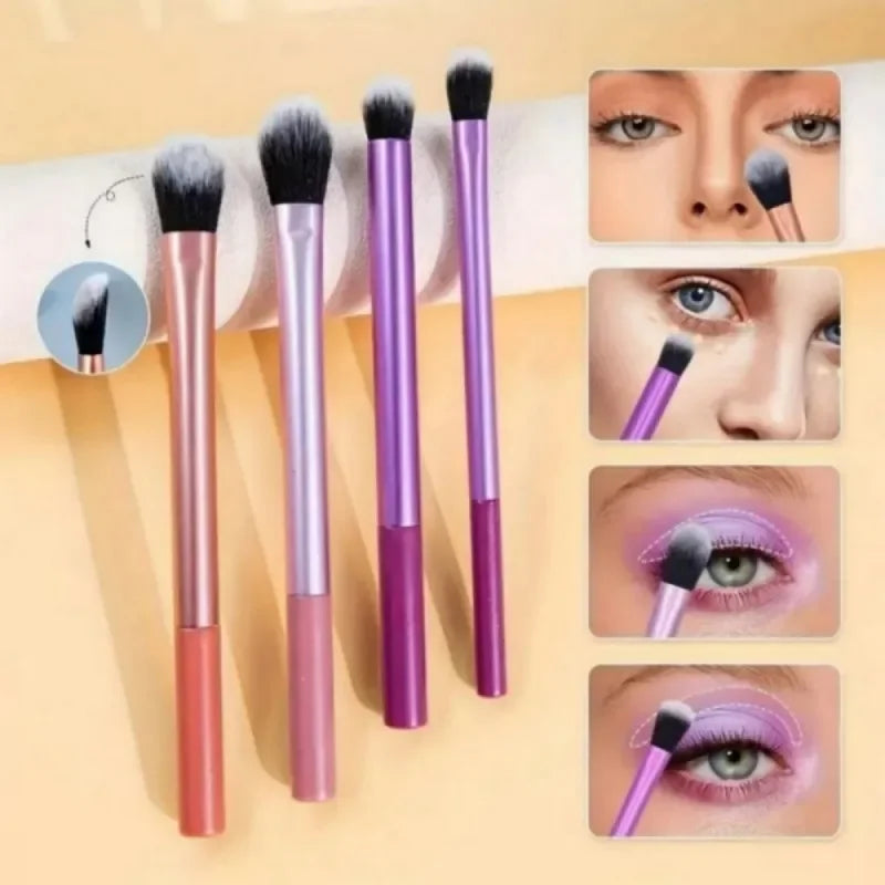 13 Piece Multicolor Long Tube Makeup Brush Set Pink Boxed Beauty Eggs And Pink Storage Bag Gift