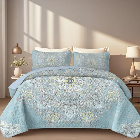 Craft Of Weaving Boho Printed Quilt Set Bedding Collection