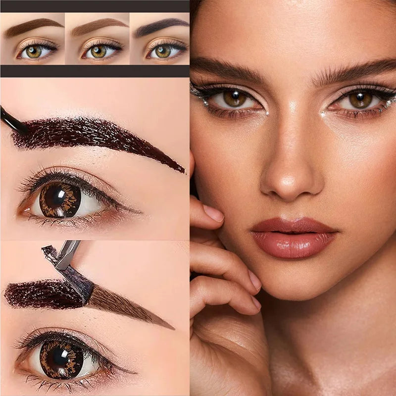 Waterproof Peel Off Eyebrow Tint Gel 10g Long Lasting Brow Makeup Natural Look Smudge Proof Easy Peel Brow Gel 4 Colors for Daily Party Festival Gift