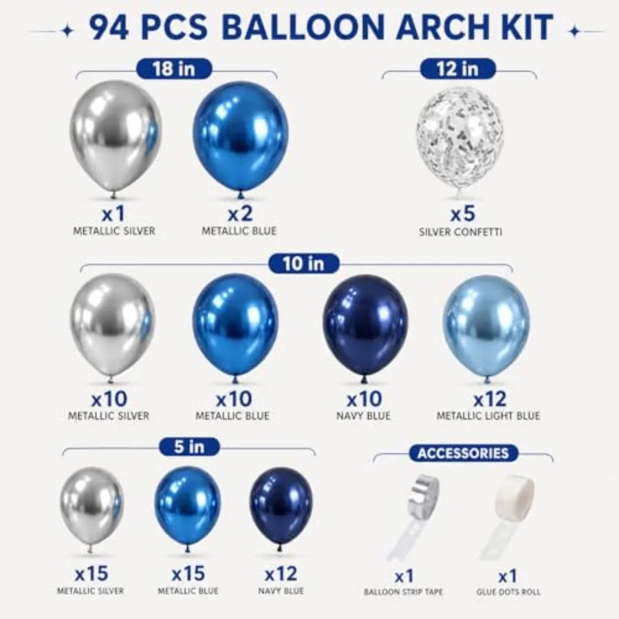 Latex Confetti Balloon Arch Garland Kit For Weddings And Birthdays