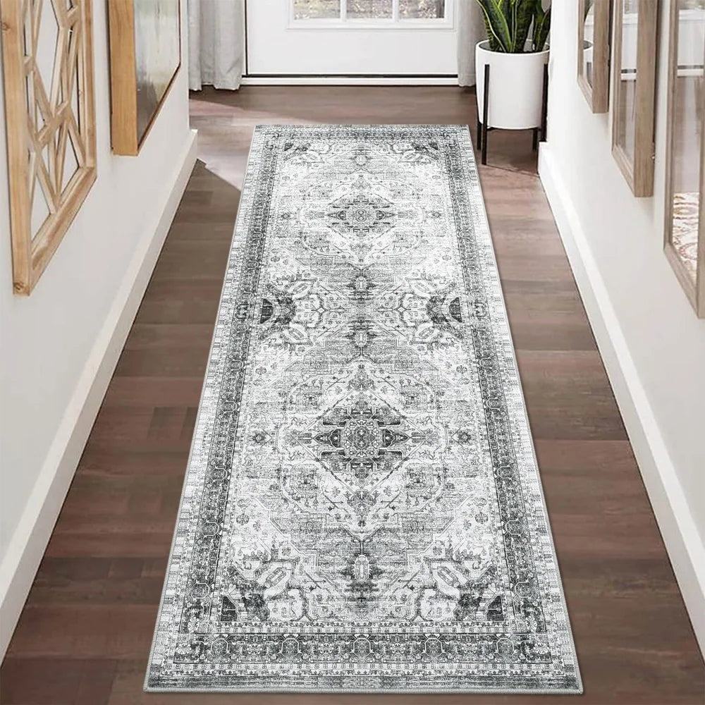 HobbyLane Washable Hallway Runner Rug Anti Slip Low Profile
