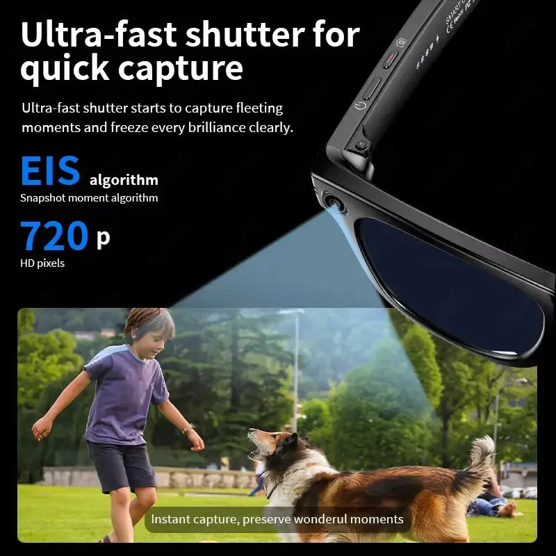 AI Smart Glasses With 8MP Camera And Translation Features