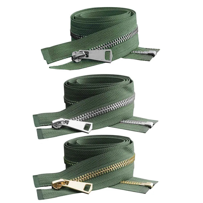 20/30/40/50/60/70/80cm 5# Colorful High Quality Open-End Auto Lock Metal Zipper DIY Handcraft For Clothing Pocket Garment Shoes