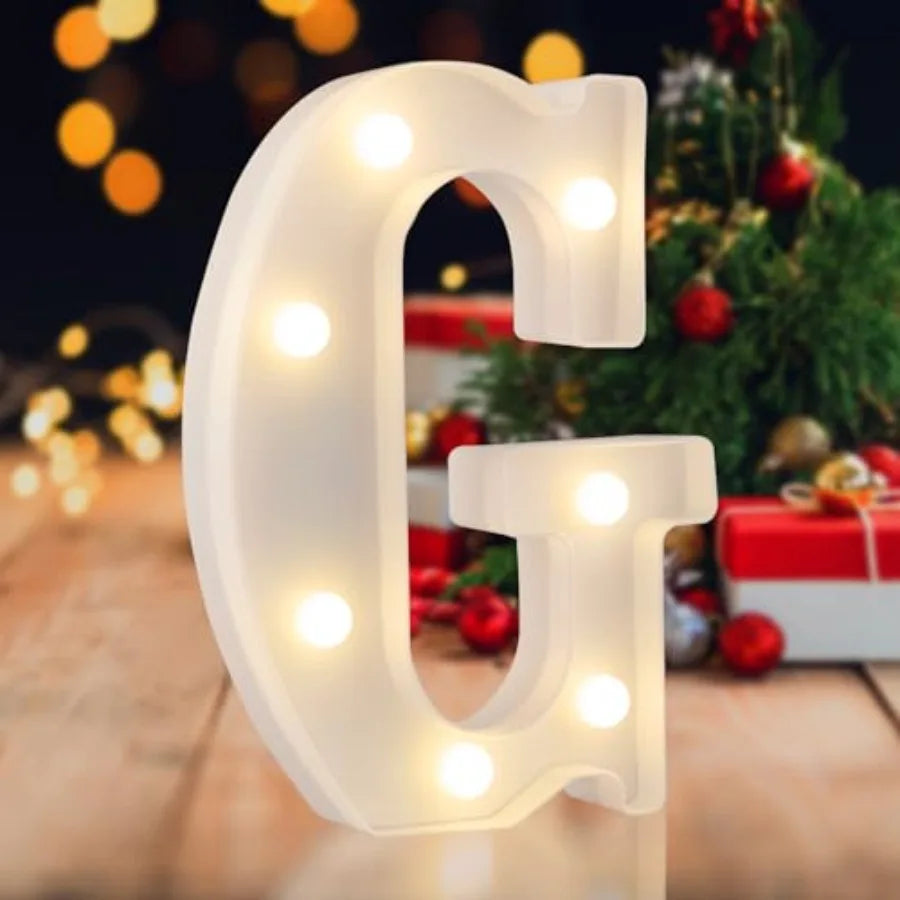 LED Marquee Numbers, 0-9 Light Up Letters, Battery Powered LED Letter Lights for Birthday Party, Christmas Night, Home, Bar, Gr