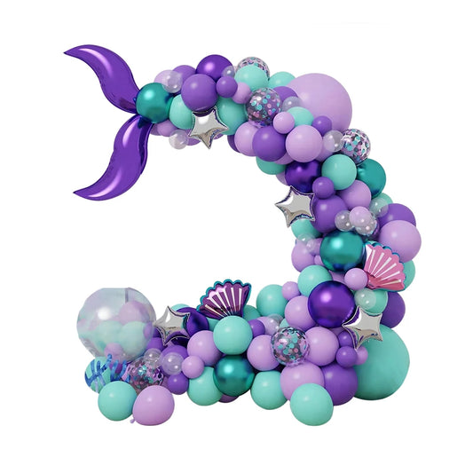 120 Pcs Mermaid Tail Latex Balloons Set For Halloween Graduation New Year Easter Valentines Day Thanksgiving Party Decor