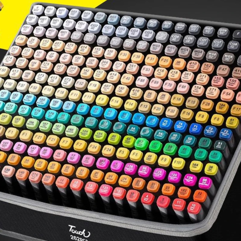 80/168/262 Colors Marker Pen Markers Set Sketch Set Design Double Head Brush Pen Art Supplies Design Marker