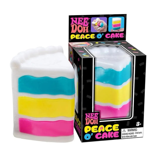 NeeDoh Peace O' Cake Rainbow Squishy Toy Stress Relief Fidget
