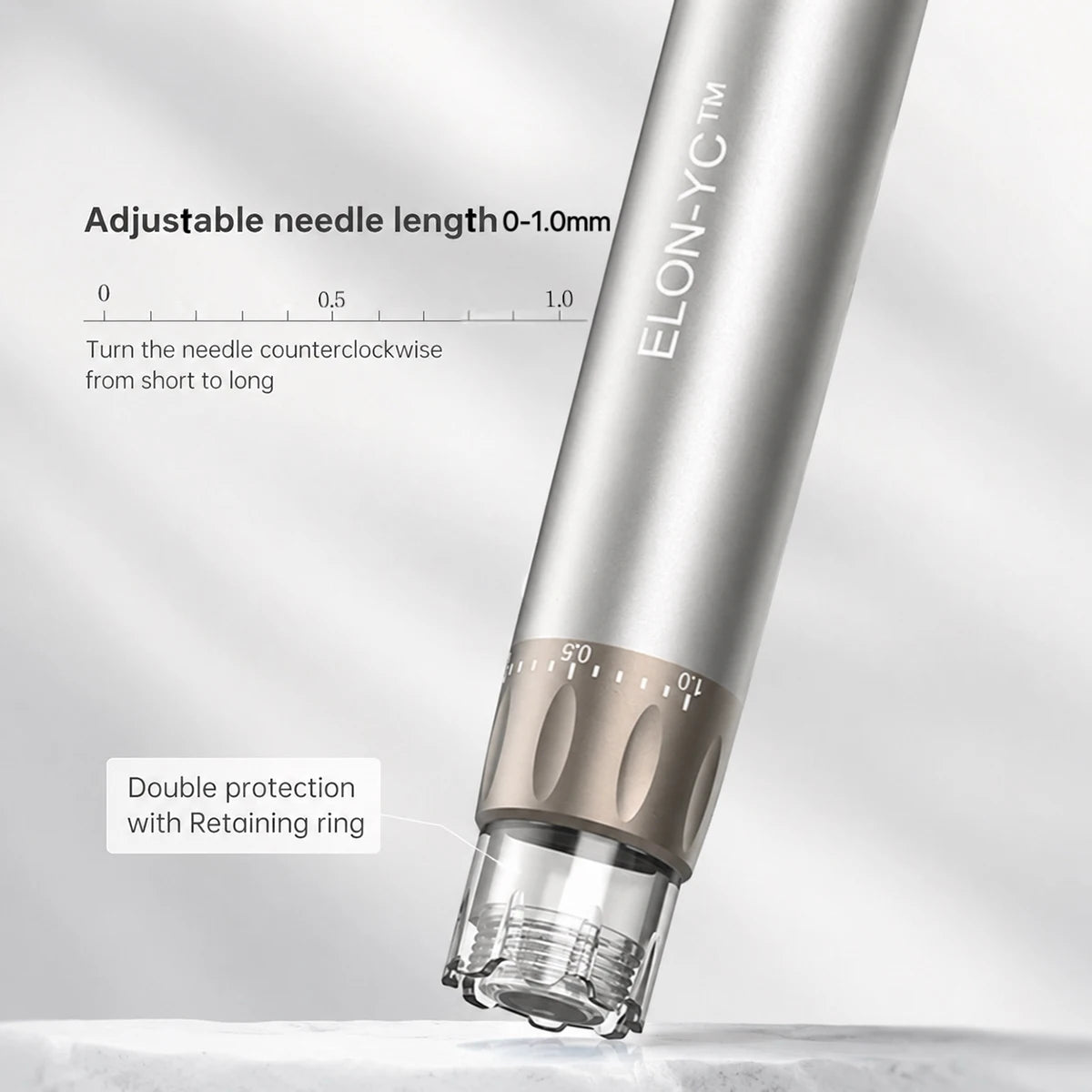 Original ELON-YC-H6 With 10 Cartridges Microneedling Pen 2-in-1 Beauty Equipment 0.25MM Needle