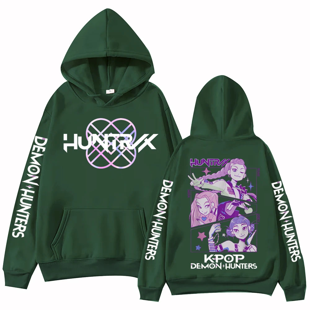 Autumn Anime Demon Hunters Hoodie Harajuku Sweatshirt
