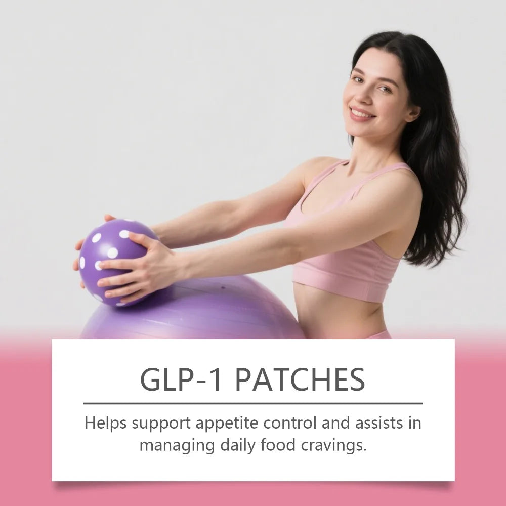 GLP-1 Body Patches, 30 Patches for Appetite Control and Metabolism Boost, Plant-Based Formula